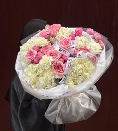 Букет "Розовый шелест"