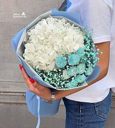 Букет "Голубая бусинка"