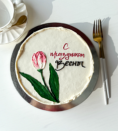 Бенто - торт L "С праздником Весны!"