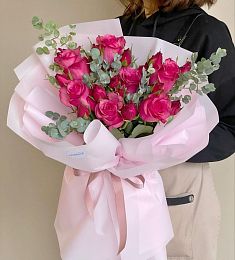 Букет "Малина" из роз