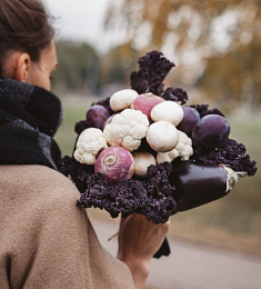 Съедобный букет "Грибной" из овощей